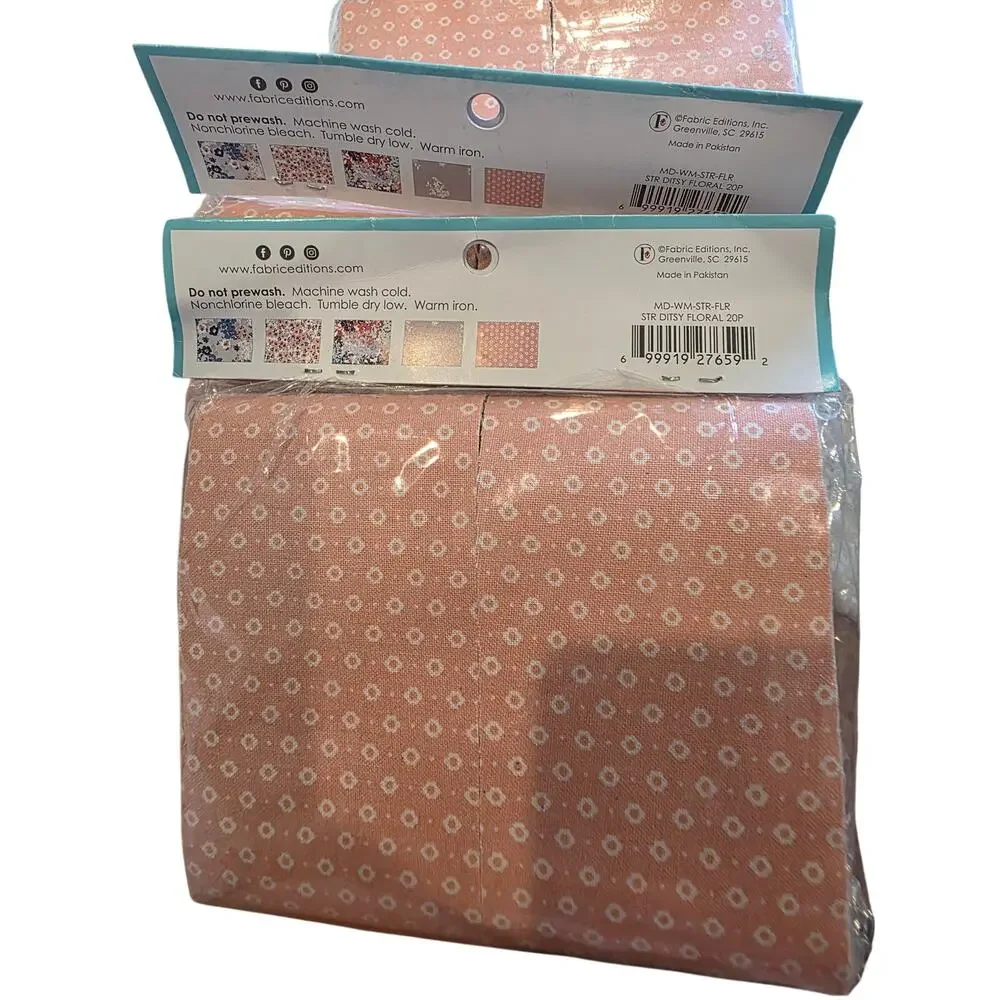 Create It Ditsy Floral Fabric Strips Lot of 3 Packs 100% Cotton Jelly Roll Quilt